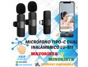 MICROFONO INALAMBRICO DUAL P/ TIPO C LU-B11