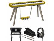 Casio Privia PX-S7000 88-Key Portable Digital Piano Value Kit with Bench, Expression Pedal