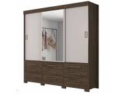 ROPERO 3 PUERTAS NT5030 NOTAVEL CAFÉ|OFF WHITE