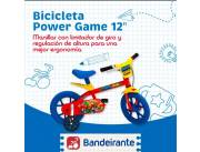 BICICLETA BANDEIRANTE POWER ARO 12 !! NUEVOS CON GARANTIA !! DELIVERY SIN COSTO !!