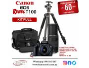 Kit Full Canon EOS Rebel T100. Adquirilo en cuotas!