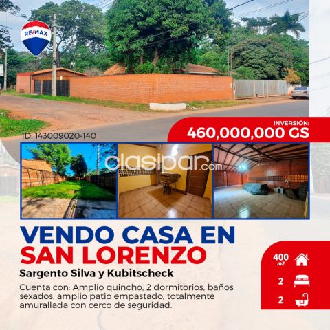 Casas - Vendo casa en San Lorenzo ideal para inversion
