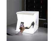 Caja con Luz LED para sacar fotos a productos 40 X 40 cm.