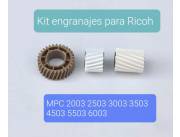 Kit engranajes de rodillo de presión del fusor para Ricoh MP C2003 C2503 C3003 C3503 C4503