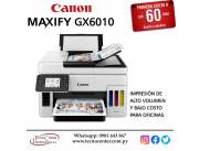 Impresora Multifuncional Canon MAXIFY GX6010. Adquirila en cuotas!
