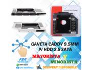 ADAPTADOR CADDY 9.5MM P/ HDD 2.5 SATA