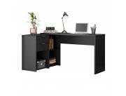Mesa escritorio angular office nt2060 notavel negro (nt2060n)