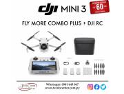Drone DJI Mini 3 Fly More Combo Plus + DJI RC. Adquirilo en cuotas!