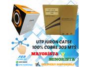 UTP IURON CAT5E 100% COBRE 305 METROS