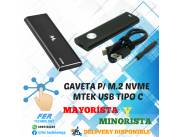 GAVETA P/ M.2 NVME MTEK 2280S1NV USB TIPO C