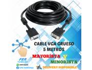 CABLE VGA GRUESO 5 MTS
