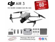 Drone DJI AIR 3 Fly More Combo (DJI RC-N2). Adquirilo en cuotas!