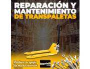 REPARACION Y MANTENIMIENTO DE TRANSPALETA MANUAL/ ZORRA HIDRAULICA/ MONTACARGA/ CARRITO.