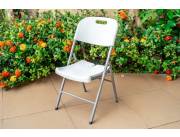 SILLA FIJA PLEGABLE BLANCA (2656)