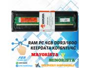 MEMORIA RAM PC 4GB DDR3/1600MHZ KEEPDATA