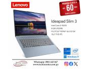 Notebook Lenovo Ideapad Slim 3 Intel Core i3. Adquirila en cuotas!