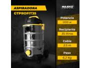 ASPIRADORA WASKO GT PROFI DE 35 LITROS INOX !! NUEVOS CON GARANTÍA ! DELIVERY SIN COSTO