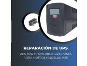 REPARACIÓN DE UPS APS POWER 3KVA INNOVA TOWER ON LINE RACK/BAT 