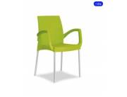 SILLA FIJA C/ BRAZO CLASIC MACOX verde (5686)