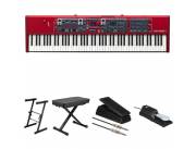 Nord Stage 3 88-Key Essentials Kit with Keyboard, Stage Stand, Bench, Pedals, and More