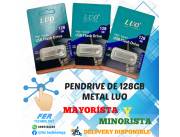 PENDRIVE DE METAL LUO 128GB