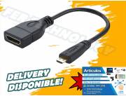 CABLE ADAPTADOR MICRO HDMI A HDMI HEMBRA