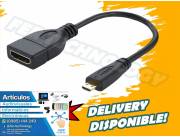 CABLE ADAPTADOR MICRO HDMI A HDMI HEMBRA