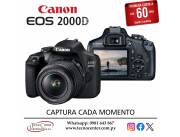 Cámara Canon EOS 2000D Kit 18-55mm. Adquirila en cuotas!