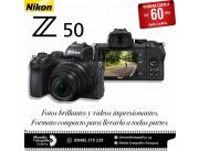 Cámara Nikon Z50 Kit 16-50mm. Adquirila en cuotas!