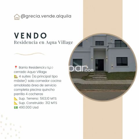 Casas - VENDO CASA EN AQUA VILLAGE - ALTOS