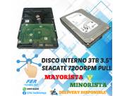 DISCO INTERNO 3.5 SEAGATE 3TB 7200 RPM PULL