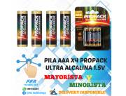 PILA AAA X4 PROPACK ULTRA ALCALINA 1.5V