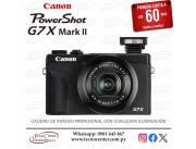 Cámara Canon PowerShot G7X Mark II. Adquirila en cuotas!