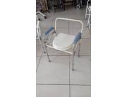 SILLA SANITARIA PLEGABLE CON ELEVACION DE ALTURA