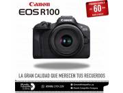 Cámara Canon EOS R100 Kit 18-45mm. Adquirila en cuotas!