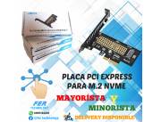 PLACA PCI-E M.2 NVME