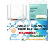 ROUTER TP-LINK AC E220-G5 GIGABIT AC1200 DUAL BAND 867/300MBPS 4 ANTENAS