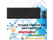 COMBO TECLADO CON MOUSE USB HAVIT KB272CM