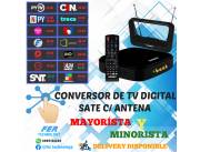 CONVERSOR DE TV DIGITAL SATE C/ ANTENA