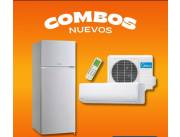 AIRE SPLIT MIDEA 12000 BTU + HELADERA 300 LITROS !! NUEVOS CON GARANTÍA ! HACEMOS DELIVERY