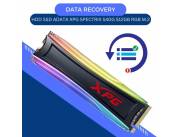 DATA RECOVERY HDD SSD 512GB ADATA XPG SPECTRIX S40G RGB M.2