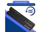 DATA RECOVERY HD SSD M.2 PCIE 500GB WESTERN DIGITAL WDS500G3XOC BLACK 3400/2500