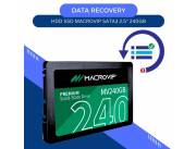 DATA RECOVERY HDD SSD 240GB MACROVIP SATA3 2.5"