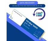 DATA RECOVERY HD SSD M.2 PCIE 1TB WD NVME WDS100T3B0C BLUE 3500/3000