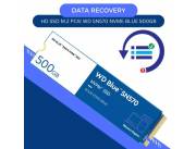 DATA RECOVERY HD SSD M.2 PCIE 500GB WD SN570 NVME WDS500G3B0C BLUE 3500/2300