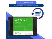 DATA RECOVERY HD SSD SATA3 240GB WESTERN DIGITAL WDS240G2G0A GREEN