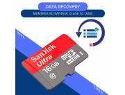 DATA RECOVERY MEM SD 16GB SANDISK 80MBS CLASE 10