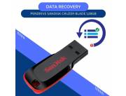 DATA RECOVERY PENDRIVE 128GB SANDISK Z50 CRUZER BLADE