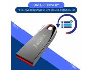 DATA RECOVERY PENDRIVE 64GB USB SANDISK Z71 CRUZER FORCE