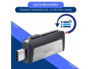 DATA RECOVERY PENDRIVE 64GB SANDISK DUAL USB-TYPE C